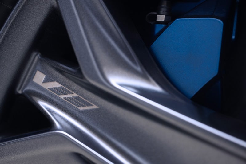 Close-up of the 2026 OPTIQ-V Brembo Performance Front Brakes | Scott Cadillac in Allentown PA