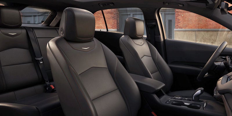 Interior view of a 2021 Cadillac XT4