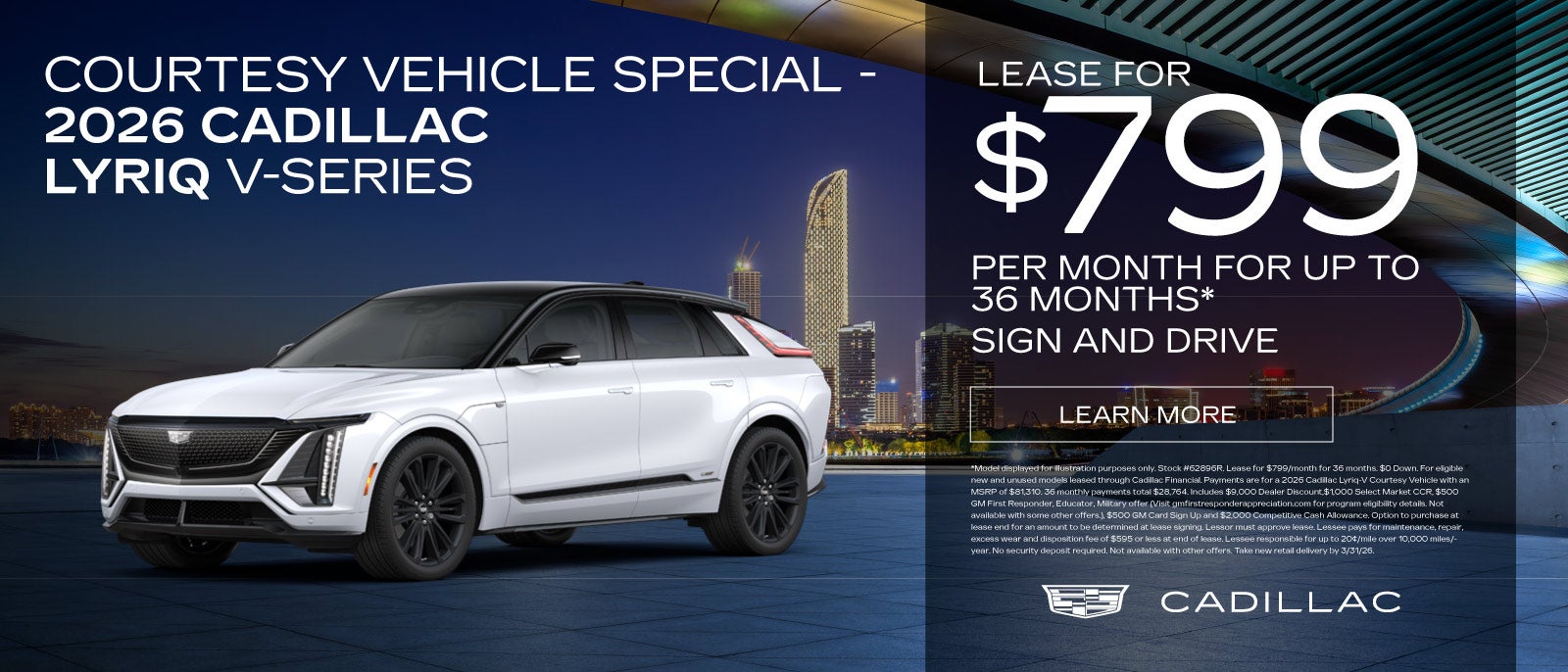 2026 Cadillac Lyriq-V - $799 A Month for 36 Months