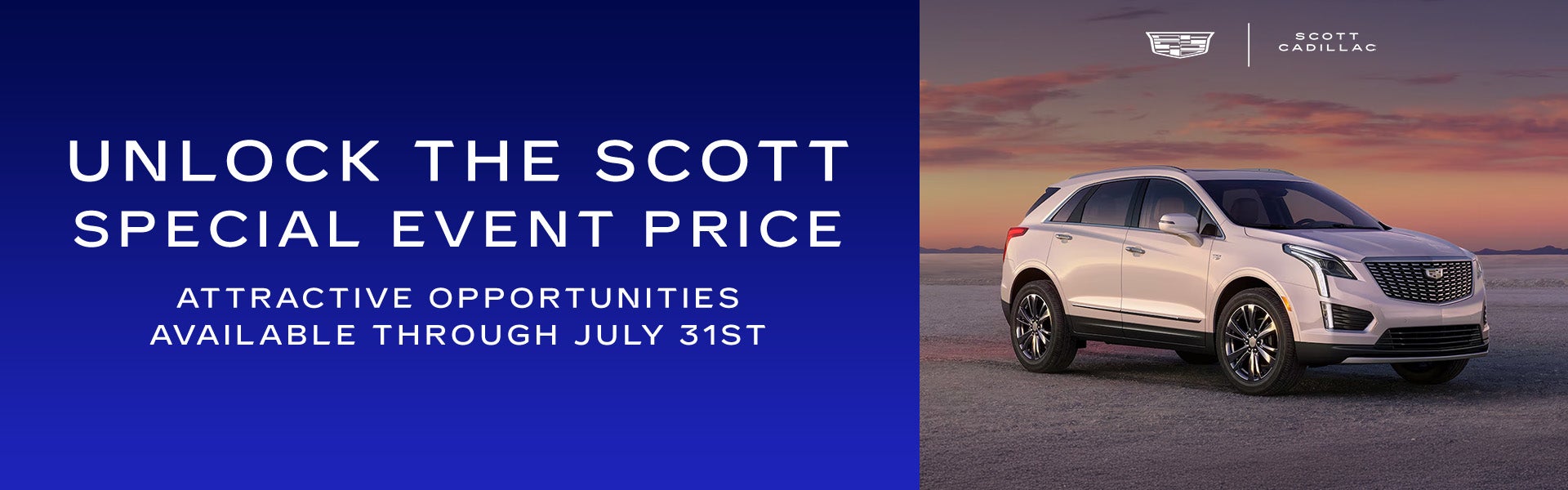 Scott Special Event Pricing Through 7/31